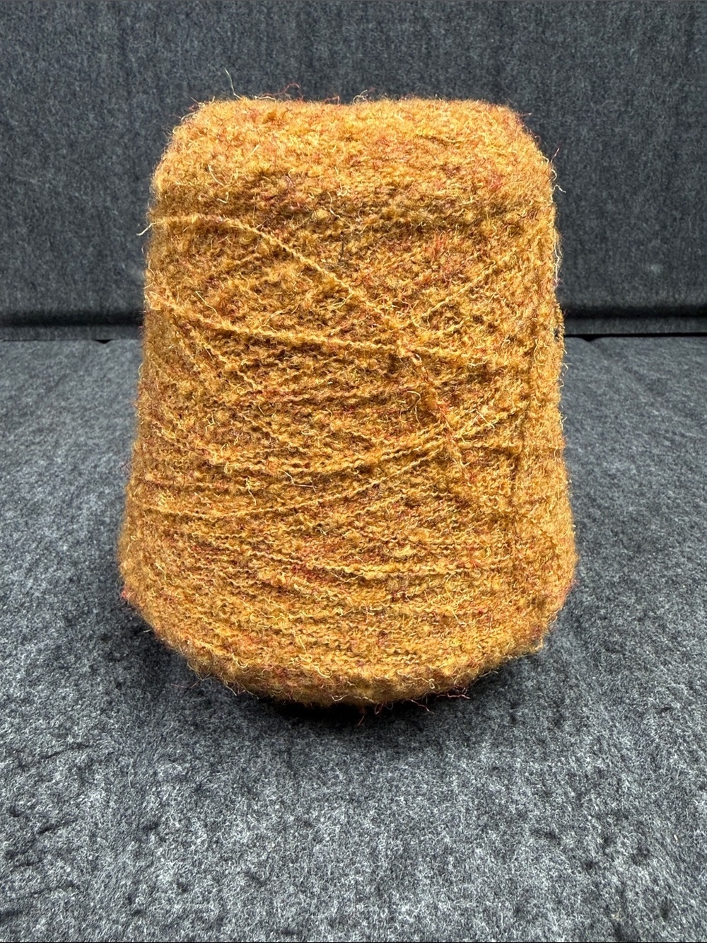 Italian Mohair Yarn Cone in Mustard Yellow - Craft & Knit Supply - Picture 1 of 10